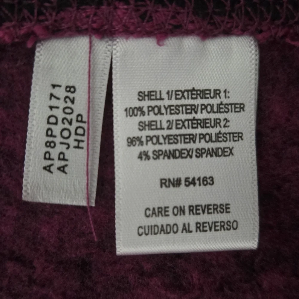 MARC NEW YORK Magenta And Black Zip-Up Activewear Jacket Size Small - Picture 16 of 16